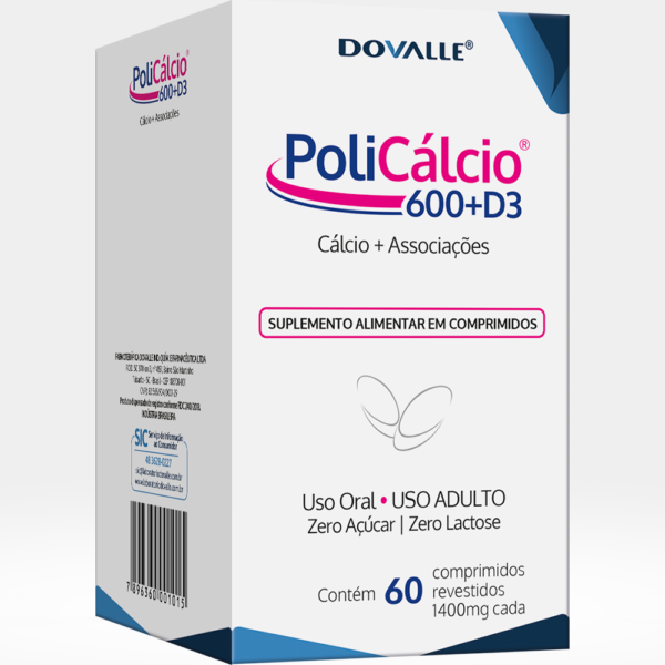 PoliCálcio 600+D3 - Comprimidos