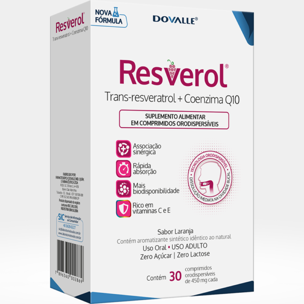 RESVEROL - comprimidos orodispersíveis - NOVA FORMULAÇÃO
